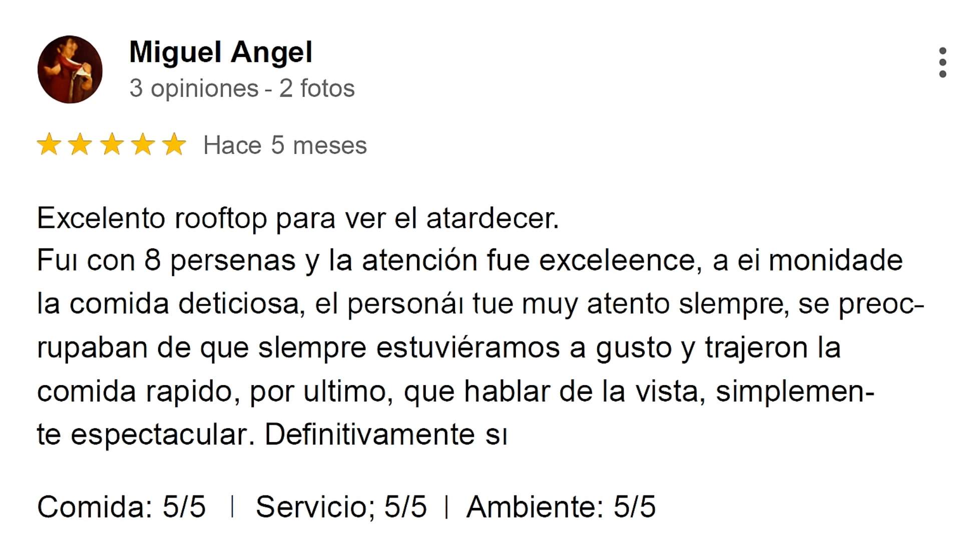 Reseñas de Miguel Ángel sobre Etro, destacando testimonios VIP y experiencias exclusivas.