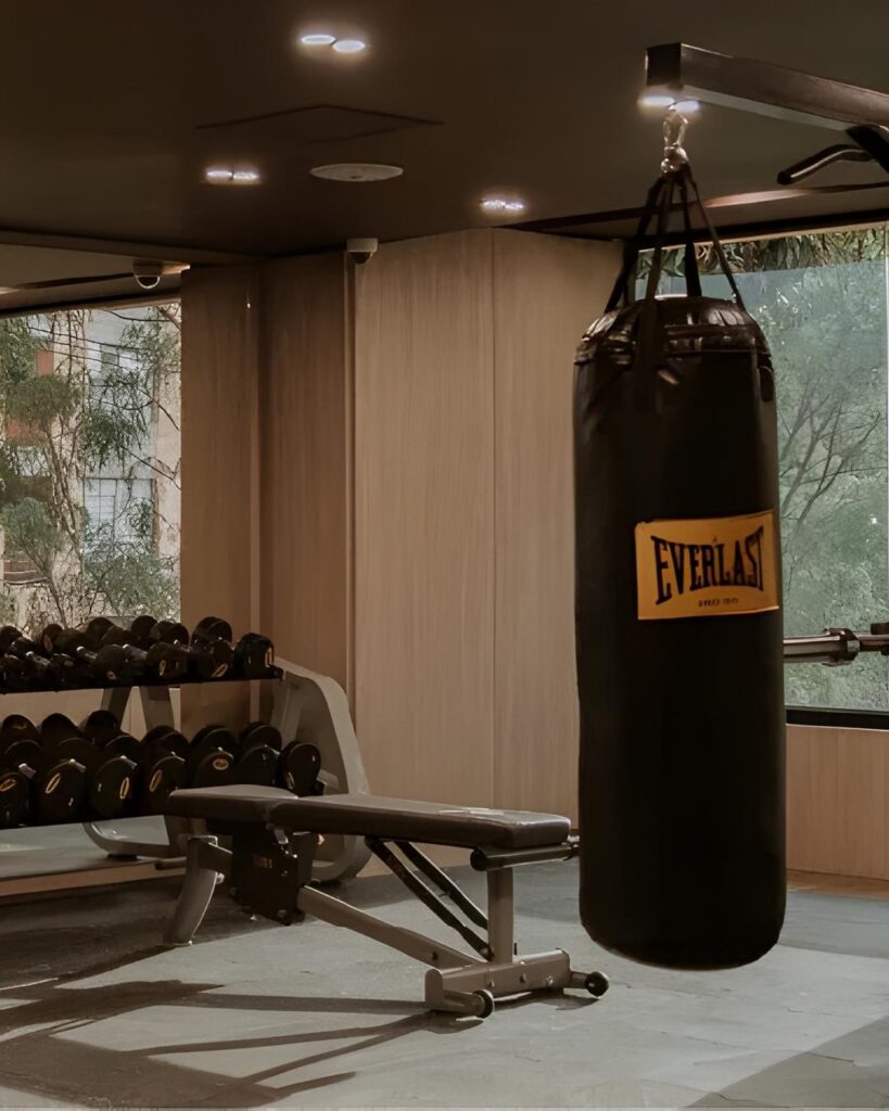 Gimnasio de Binn hotel.