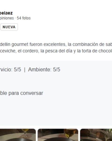 Reseña de La Makha, destacando comentarios sobre su ambiente y comida en español.
